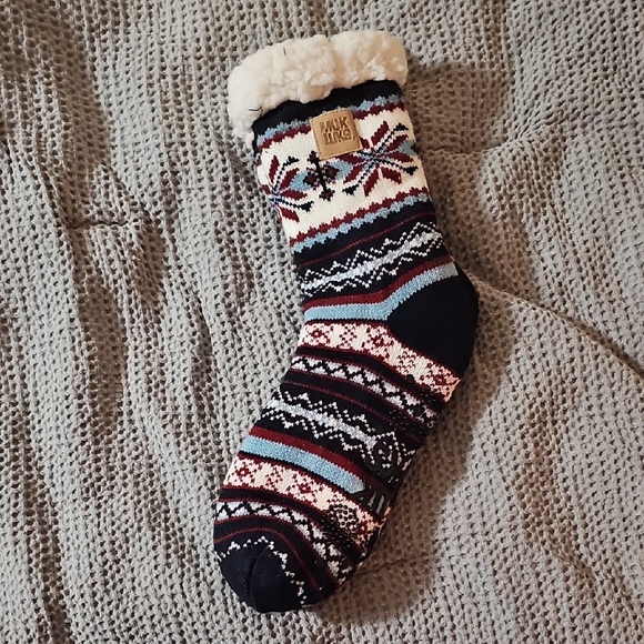 Muk Luks Cabin Socks Size L–XL (8–10) NWT Cozy Knit Slipper Socks - Picture 6 of 10